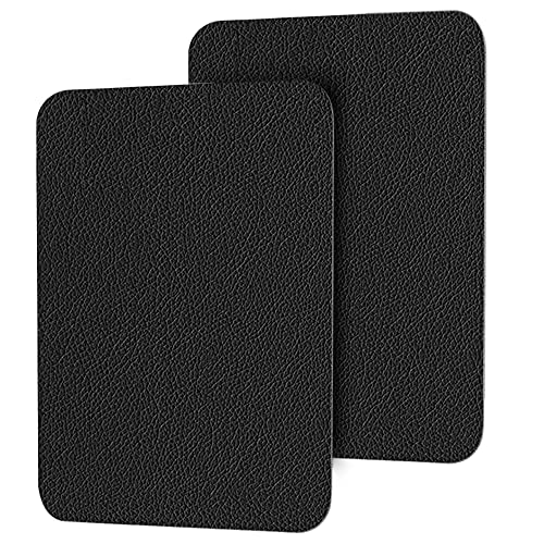 Leder Patch Selbstklebend Schwarz - Kunstleder Selbstklebend 20x28cm(2er), Selbstklebender Leder-Reparaturaufkleber, Lederflicken Reparatur Selbstklebend für Sofas,Möbel,Autositze,Handtaschen von SZYCKJGS