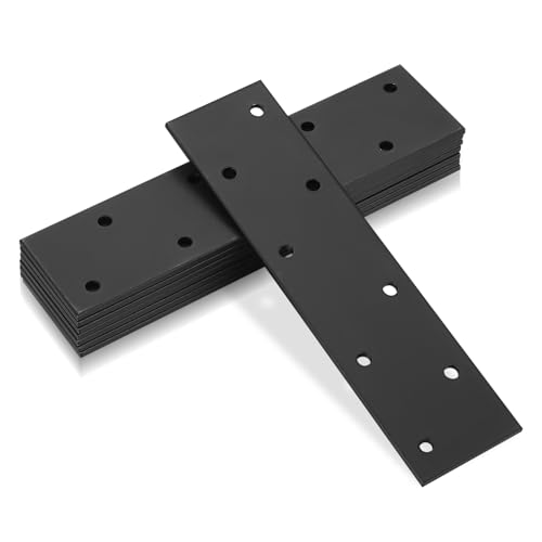 7 Stück Flachverbinder, 150 x 38 mm Lochplatte Holzverbinder Metall Verbinder, Flachstahl Lochblech Flacheisen Gelocht, Verbindungsplatte Flachwinkel für Reparatur Befestigung Holz Möbel, Schwarz 7 Stück Flachverbinder, 150 x 38 mm Lochplatte Holzverbinder Metall Verbinder, Flachstahl Lochblech Flacheisen Gelocht, Verbindungsplatte Flachwinkel für Reparatur Befestigung Holz Möbel, Schwarz von SZYILIDA