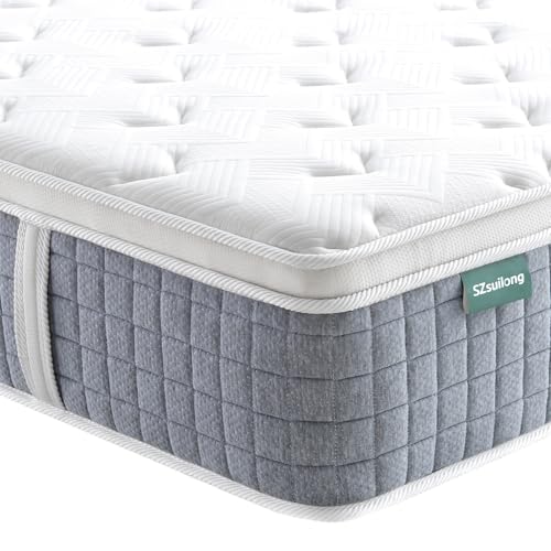 SZsuilong Matratze 140x200 H3 Höhe 24cm 7-Zonen Federkernmatratze mit Schaumstoff Orthopädische Taschenfederkernmatratze Öko-Tex Zertifiziert 100 Nächte Probeschlafen SZsuilong Matratze 140x200 H3 Höhe 24cm 7-Zonen Federkernmatratze mit Schaumstoff Orthopädische Taschenfederkernmatratze Öko-Tex Zertifiziert 100 Nächte Probeschlafen von SZsuilong