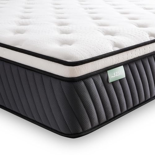 SZsuilong Matratze 180x200, Taschenfederkernmatratze 7-Zonen Härtegrad H3 H4 mit Memory Foam Komfort, Federkernmatratze Höhe 30cm Ergonomischer, 100 Nächte Probeschlafen von SZsuilong