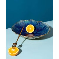 Keramik-Aperitifplatte, Servierobstschale, Große Servierplatte, Obstplatte, Handgefertigte Platte, Keramik-Geschirr, Keramik-Liebhaber-Geschenk von SaGaPotteryUkraine