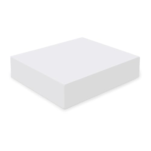 Rechteckiger Polyurethanschwamm für Kissen und Rückenlehnen für Sofas, Matratzen und Bänke – Dichte 18 kg/m³ (100 x 50 x 5 cm) von SaRani