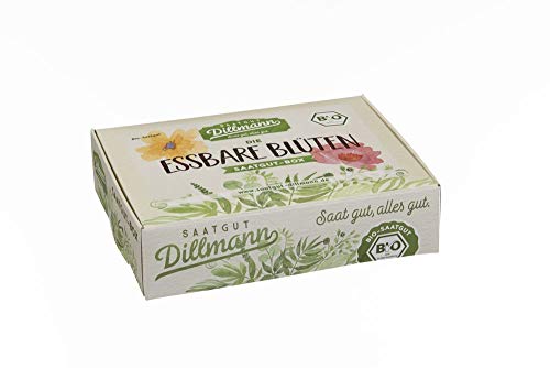 Saatgut Dillmann KSBio09 Essbare Blüten Saatgut-Box S Bio (Karton) (Bio-Samen-Set) von Saatgut Dillmann