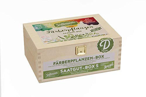 Saatgut Dillmann S15 Färberpflanzen Saatgut-Box S (Holzbox) (Samen-Set) von Saatgut Dillmann