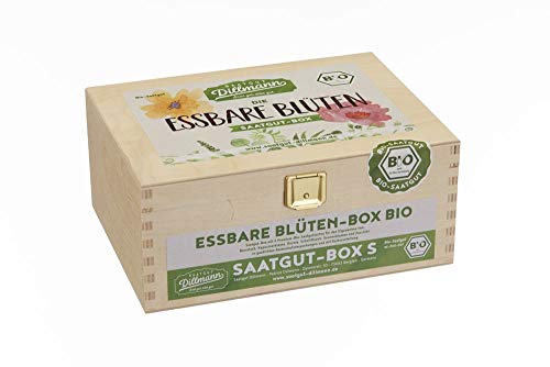 Saatgut Dillmann S21 Essbare Blüten Saatgut-Box S (Holzbox) (Samen-Set) von Saatgut Dillmann
