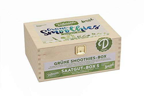 Saatgut Dillmann S24 Grüne Smoothie Saatgut Box S (Holzbox) (Samen-Set) von Saatgut Dillmann
