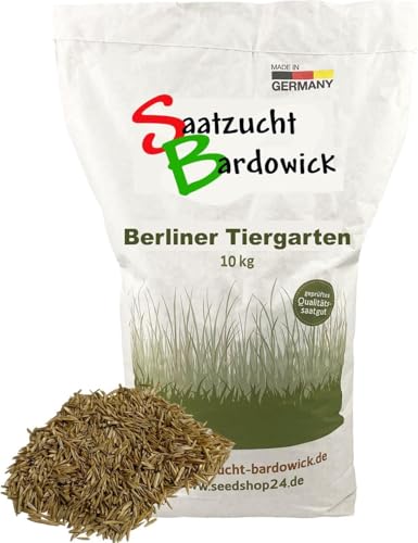 10 kg Rasensamen Berliner Tiergarten ca. 300-400 m² Rasen Rasensaat Nachsaat Grassamen Gras von Saatzucht Bardowick