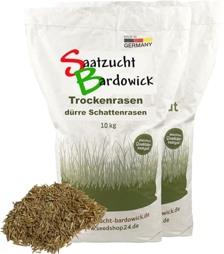 20kg für ca. 600 m² Schattenrasen dürreresistent Rasensamen Qualität Rasensaat Gras Grassamen von Saatzucht Bardowick