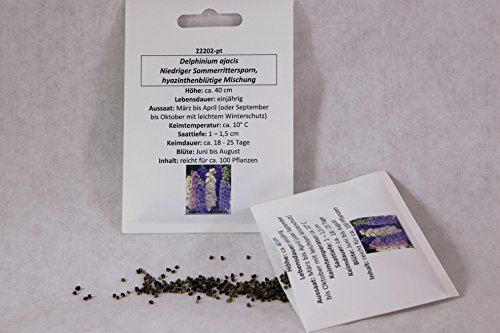 Sommerrittersporn, Hyazinthenblütige Mischung, niedrig von Saatzucht Bardowick