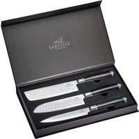 SABATIER International Messer-Set, (Set, 3 tlg., 1x Damast Santoku, 1x Damast Nakiri, 1x Damast Sashimi) von Sabatier International