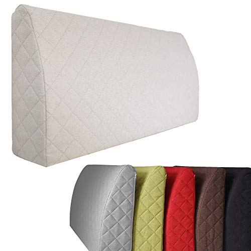 Sabeatex – Rückenlehne 90x45 cm - Komfortables Rückenkissen für Bett, Sofa oder Palettenmöbel. Vielseitiges Rückenstützkissen mit abnehmbarem Bezug. Rückenstütze ideal als Lesekissen. Beige von Sabeatex
