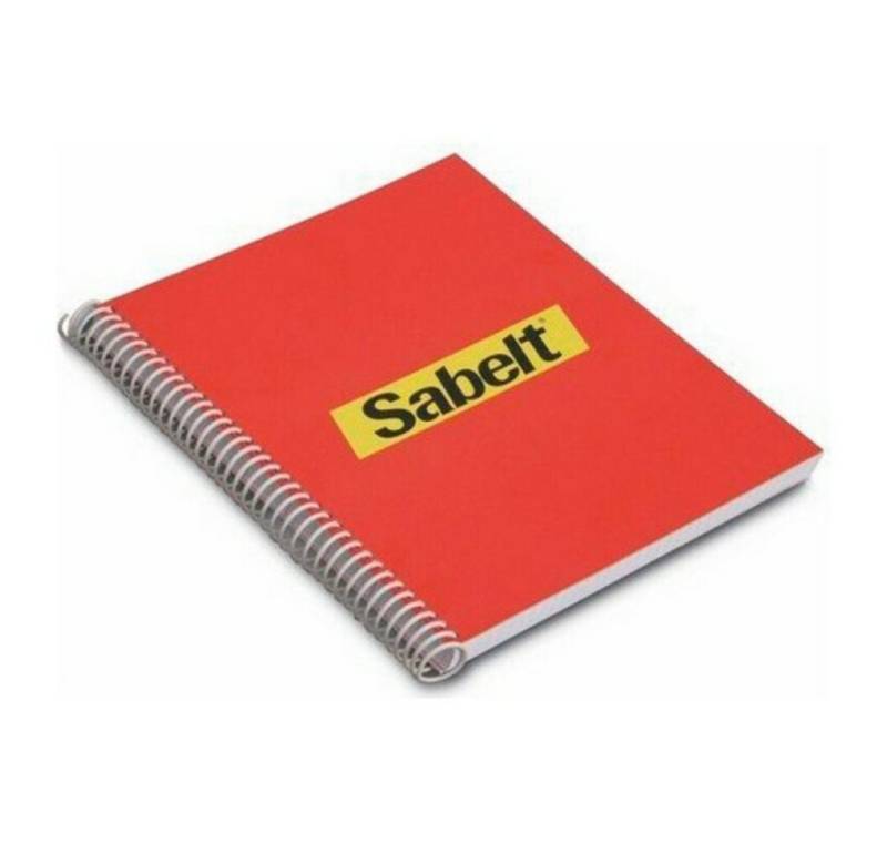 Sabelt Papierscheren Schein Notizblock Rot von Sabelt