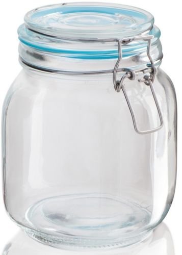 Sabichi Einmachglas, luftdicht, mit Bügelverschluss, Vorratsglas, sehr groß bis klein, Pasta-Gläser, glas, 900ml von Sabichi