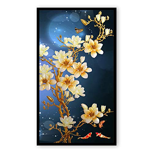 Floral Diamond Painting, Lily Blume 5D Diamant Stickerei Full Drill DIY Dekoration Malerei Kreuzstich Kit Full Bilder groß (40X70cm) von Sabine