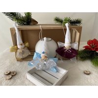 3-Er Set Elfen Mit Glöckchen von SabinesMaschenpalast