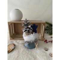 Engel Auf Glas Mit Weihnachtsdeko von SabinesMaschenpalast