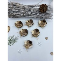 Mini Weihnachtsdeko Tischdeko Graviert von SabinesMaschenpalast