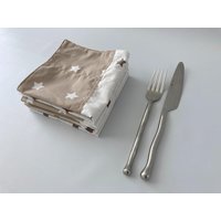 4Er Set - Servietten Wendematerial, Nachhaltige Servietten, Wiederverwendbare Stoffservietten von SableEtMer