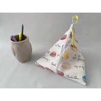 Große Pyramiden Tasche, Beutel, Beutel Für Mädchen, Kleine Pyramide Spielzeug Tasche - Macarons von SableEtMer