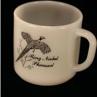 Mid Century Federal Tasse Game Birds Ring Neck Pheasant Kanada Gans D Henkel Heat Ware Milchglas Tassen Vatertag Mann Geschenk Höhle von SablesCoolStuff