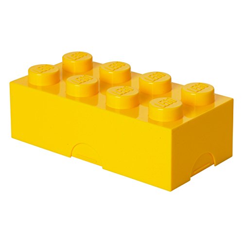 Room Copenhagen 40231732 LEGO Lunchbox Brotdose, 8 Noppen, Yellow, 20 x 10 cm von Room Copenhagen