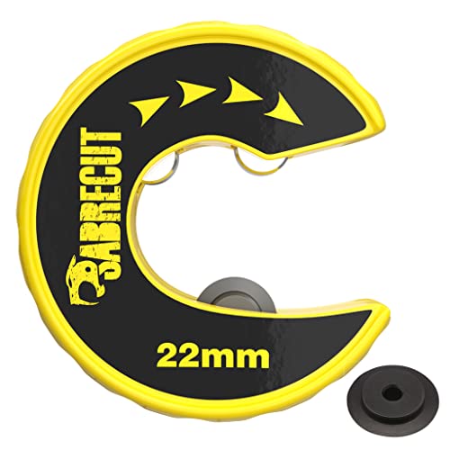 1 x SabreCut APSC22 22mm (55/64 Zoll) Automatischer Rohrschneider mit Clip- und Drehfunktion kompakter Körper aus Zinklegierung mit langlebigem SKS-3-Schneidrad aus hochverchromtem Werkzeugstahl von SabreCut