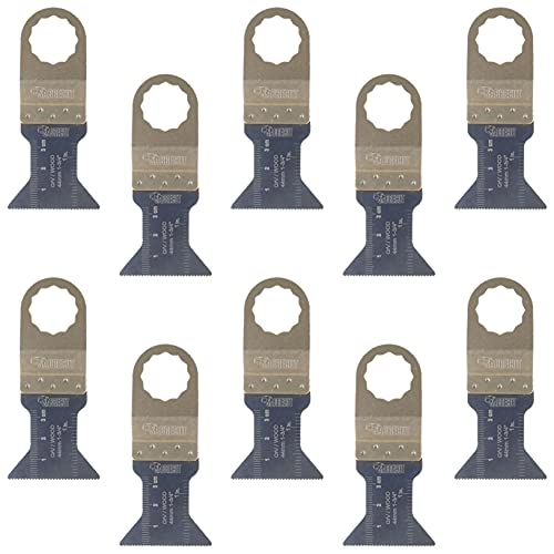 10 x SabreCut SC44F_10 44mm Feinzahn Holz Klingen kompatibel mit Fein SuperCut und Festool Vecturo (nicht StarLock) Oszillierendes Multifunktionswerkzeug Multifunktionswerkzeug-Zubehör von SabreCut
