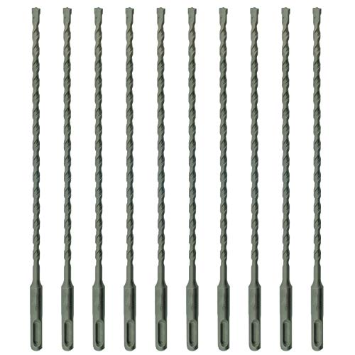 10 x SabreCut SDSB6_10 6mm x 210mm PGM-zugelassene SDS Plus-Bohrer für Stein Beton Ziegel von SabreCut