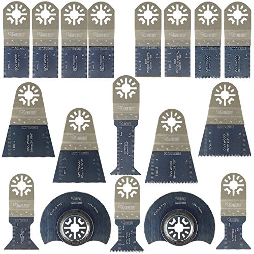 18 x SabreCut PRK18A Mix-Klingen Kompatibel mit Makita Bosch Fein (nicht StarLock) Milwaukee Einhell Ergotools Hitachi Parkside Ryobi Worx Workzone Multifunktionswerkzeug-Zubehör von SabreCut