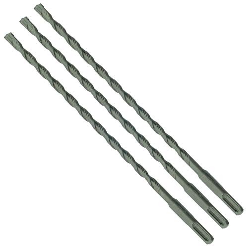 3 x SabreCut SDSE8_3 8mm x 460mm PGM-zugelassene SDS Plus-Bohrer für Stein Beton Ziegel von SabreCut