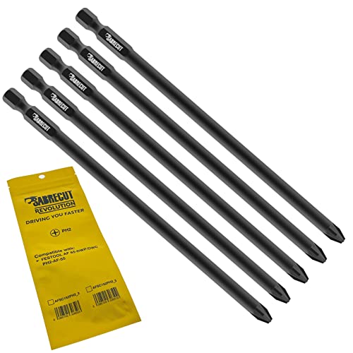5 x SabreCut AFSC152PH2_5 152mm PH2 kompatibel mit Festool AF 55-DWP/DWC PH2-AF-55 Trockenbau-Schraubendreher-Pistolenbit mit automatischem Vorschub einseitig Kreuzschlitz Nr. 2 robust 5 x SabreCut AFSC152PH2_5 152mm PH2 kompatibel mit Festool AF 55-DWP/DWC PH2-AF-55 Trockenbau-Schraubendreher-Pistolenbit mit automatischem Vorschub einseitig Kreuzschlitz Nr. 2 robust von SabreCut