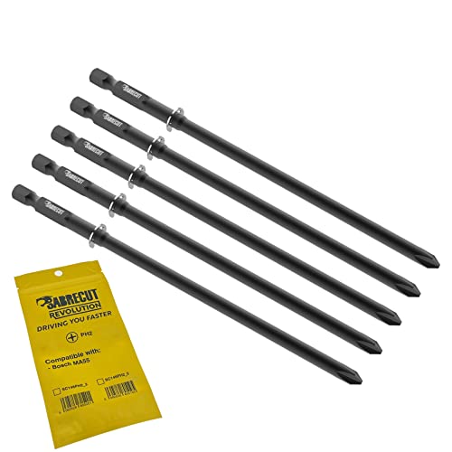 5 x SabreCut SC146PH2_5 146mm PH2 für Bosch MA55 MA 55 2608522068 Autofeed Sortierte Gipskarton Schraubenzieher-Bit Ein-Endig Phillips No.2 Hochleistung von SabreCut