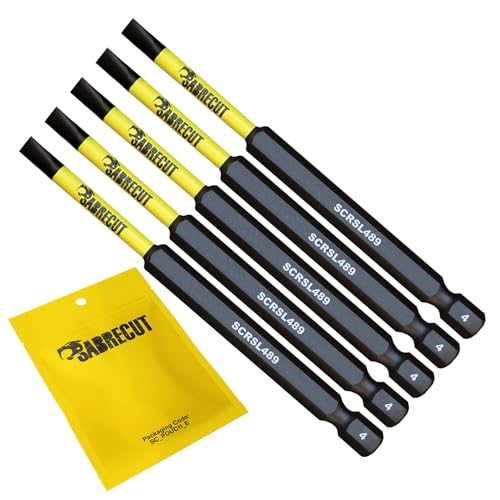 5 x SabreCut SCRSL489_5 89mm SL4 Schlitz-Magnet-Schlagschrauber-Bit-Set einseitig robust kompatibel mit Dewalt Milwaukee Bosch Makita und anderen 5 x SabreCut SCRSL489_5 89mm SL4 Schlitz-Magnet-Schlagschrauber-Bit-Set einseitig robust kompatibel mit Dewalt Milwaukee Bosch Makita und anderen von SabreCut