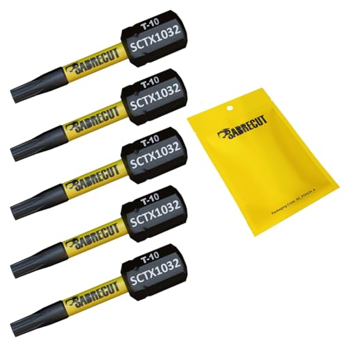 5 x SabreCut SCTX1032_5 32mm T10 TX10 Torx manipulationssicher magnetischer Schlagschrauber-Bit-Satz robust 5 x SabreCut SCTX1032_5 32mm T10 TX10 Torx manipulationssicher magnetischer Schlagschrauber-Bit-Satz robust von SabreCut