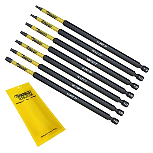 7 x SabreCut SCRK152TXTP 152 mm Torx Tamper Proof T10 T15 T20 T25 T27 T30 T40 Magnetic Security Impact Schraubendreher Bits Set Torx Heavy Duty Kompatibel mit Dewalt Milwaukee Bosch Makita und mehr 7 x SabreCut SCRK152TXTP 152 mm Torx Tamper Proof T10 T15 T20 T25 T27 T30 T40 Magnetic Security Impact Schraubendreher Bits Set Torx Heavy Duty Kompatibel mit Dewalt Milwaukee Bosch Makita und mehr von SabreCut
