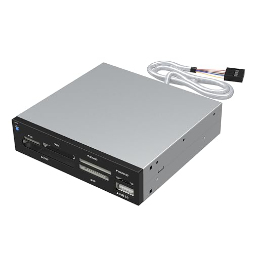 SABRENT Interne Kartenlesegeräte - USB Kartenleser Super Schnell 7-in-1, Flash-Speicherkartenleser/Schreiber, unterstützt SD/Micro SD, M2, MMC, MS, SDHC Mini SDHC Micro SDHC, XD, CF, MD (CRW-UINB) von SABRENT