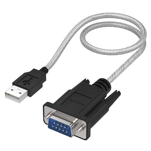 SABRENT USB auf serielles Adapter (30cm) USB auf RS232 seriell Kabel, DB-9 Konverterkabel (9-polig) für Windows, Mac OS, Linux (SBT-USC1K) von SABRENT