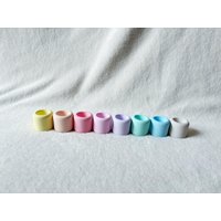 Bunte Mini Kerzenhalter Für Stabkerzen | Stabkerzenhalter Hochzeit Taufe Gastgeschenke Mitbringsel Dip Dye von SabrinasCreativeArt