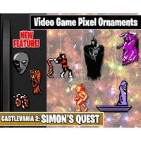 Castlevania 2 Simon'squest Pixelornamente - Neue Magnetfunktion Sprite-Charaktere Urlaub Deine Persönliche Sammlung von SabrinasMagicalShop