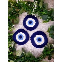 Evil Eye-Punch Needle Untersetzer, Handgemachter Untersetzer Für Kaffeebecher, Tassen, Gläser Und Becher Evil Eye-Punch Needle Untersetzer, Handgemachter Untersetzer Für Kaffeebecher, Tassen, Gläser Und Becher von SabzKraftz