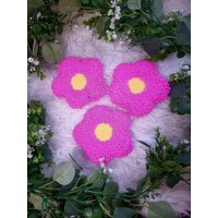 Blumen-Punsch Nadel-Untersetzer, Handgemachter Untersetzer Für Kaffeetassen, Tassen, Gläser Und Becher von SabzKraftz