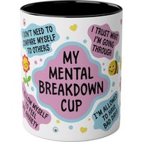 Kaffeetasse My Mentales Kaffeebecher Keramiktasse Teetasse Geschenk Beste Freundin Spülmaschinenfest 11Oz von SabzKraftz