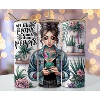 Plants Love Kaffeebecher - Heiße Und Kalte Glasdose -Kaffeetasse- Becher Mit Schiebedeckel Strohhalm von SabzKraftz