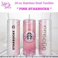 Starbucks Rosa Kaffeebecher - Heiße Und Kalte Glasdose -Kaffeetasse- Becher Mit Schiebedeckel Stroh von SabzKraftz