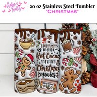 Weihnachtsbecher - Warme Und Kalte Glasdose -Kaffeetasse- Becher Mit Schiebedeckel Strohhalm von SabzKraftz