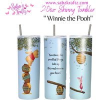 Winnie The Pooh Kaffeebecher - Warme Und Kalte Glasdose -Kaffeetasse Becher Mit Schiebedeckel Strohhalm von SabzKraftz