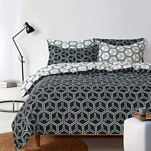 Sacebeleu 2er Set Kissenbezug 40x80cm Kariert Schwarz und Weiß Karo Gittermuster Geometrischmuster Kopfkissenbezug Set aus Microfaser mit Reißverschluss Sacebeleu 2er Set Kissenbezug 40x80cm Kariert Schwarz und Weiß Karo Gittermuster Geometrischmuster Kopfkissenbezug Set aus Microfaser mit Reißverschluss von Sacebeleu