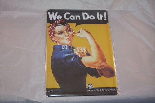 Sachen aus Blech We can do it Frauenpower Blechschild 20x30 cm Schild Sign Blechschilder von Sachen aus Blech