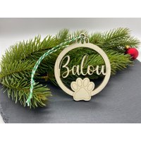 Weihnachtskugel/Weihnachtsanhänger Hund /Katze Weihnachtsgeschenk Personalisiert von Sachenliebe