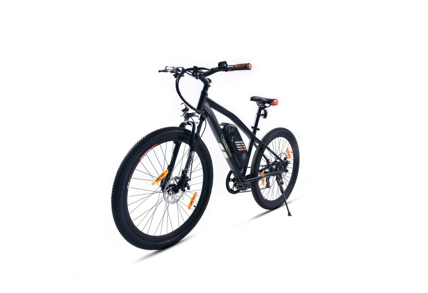 SachsenRad E-Bike E-Racing Bike, E-Bike, E-Mountainbike E-Bike R6 27,5 Zoll E-Mountainbikeca.150 KM Reichweite Schwarz-Orange, 7 Gang Shimano Tourney TX 7 Schaltwerk, Kettenschaltung, Hinterradmotor, (1 Stück), LCD-Display,LED-Front- und Rücklicht, StVZO konform SachsenRad E-Bike E-Racing Bike, E-Bike, E-Mountainbike E-Bike R6 27,5 Zoll E-Mountainbikeca.150 KM Reichweite Schwarz-Orange, 7 Gang Shimano Tourney TX 7 Schaltwerk, Kettenschaltung, Hinterradmotor, (1 Stück), LCD-Display,LED-Front- und Rücklicht, StVZO konform von SachsenRad